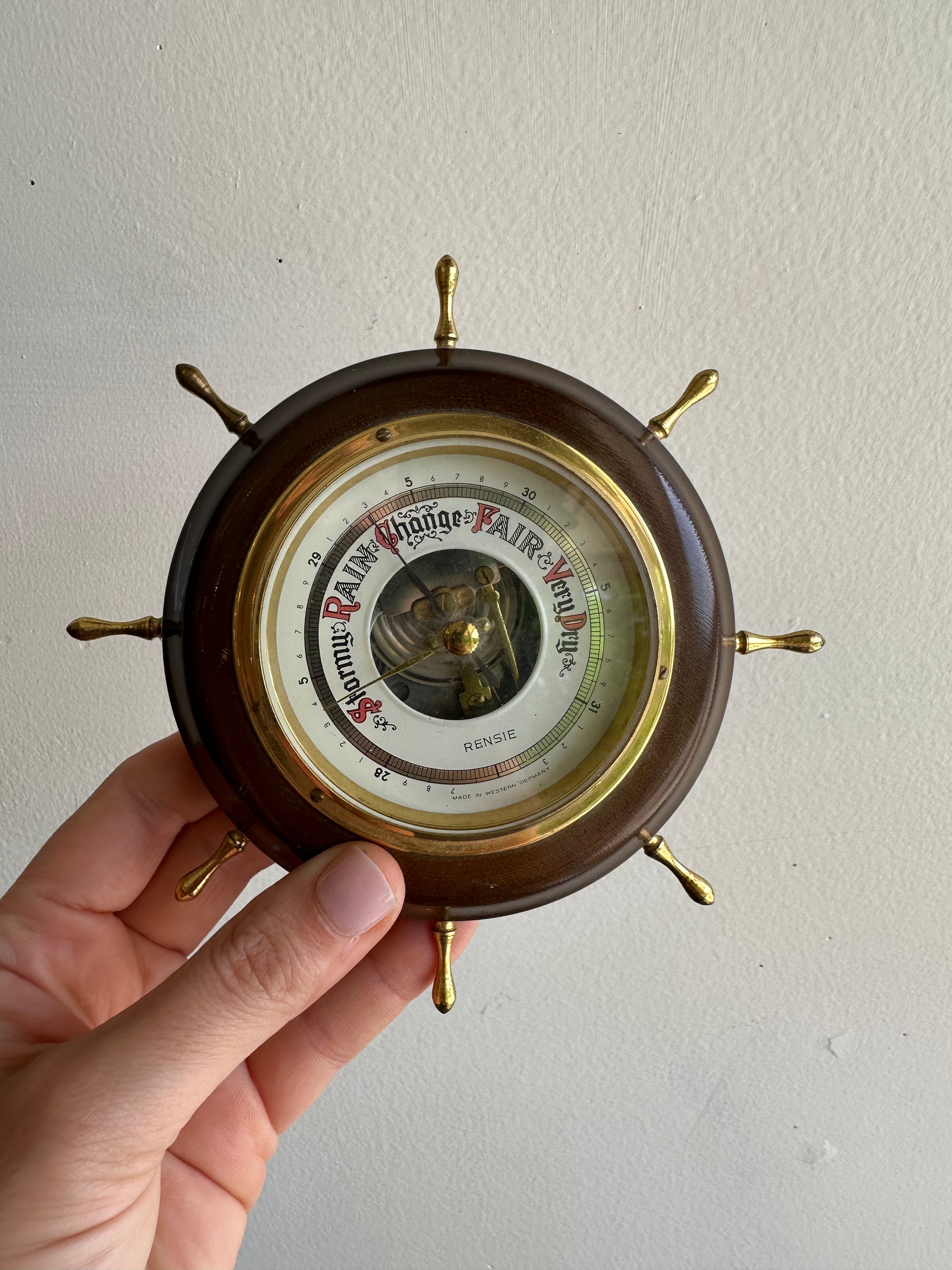 Vintage Nautical Barometer by Rensie – Made in West Germany