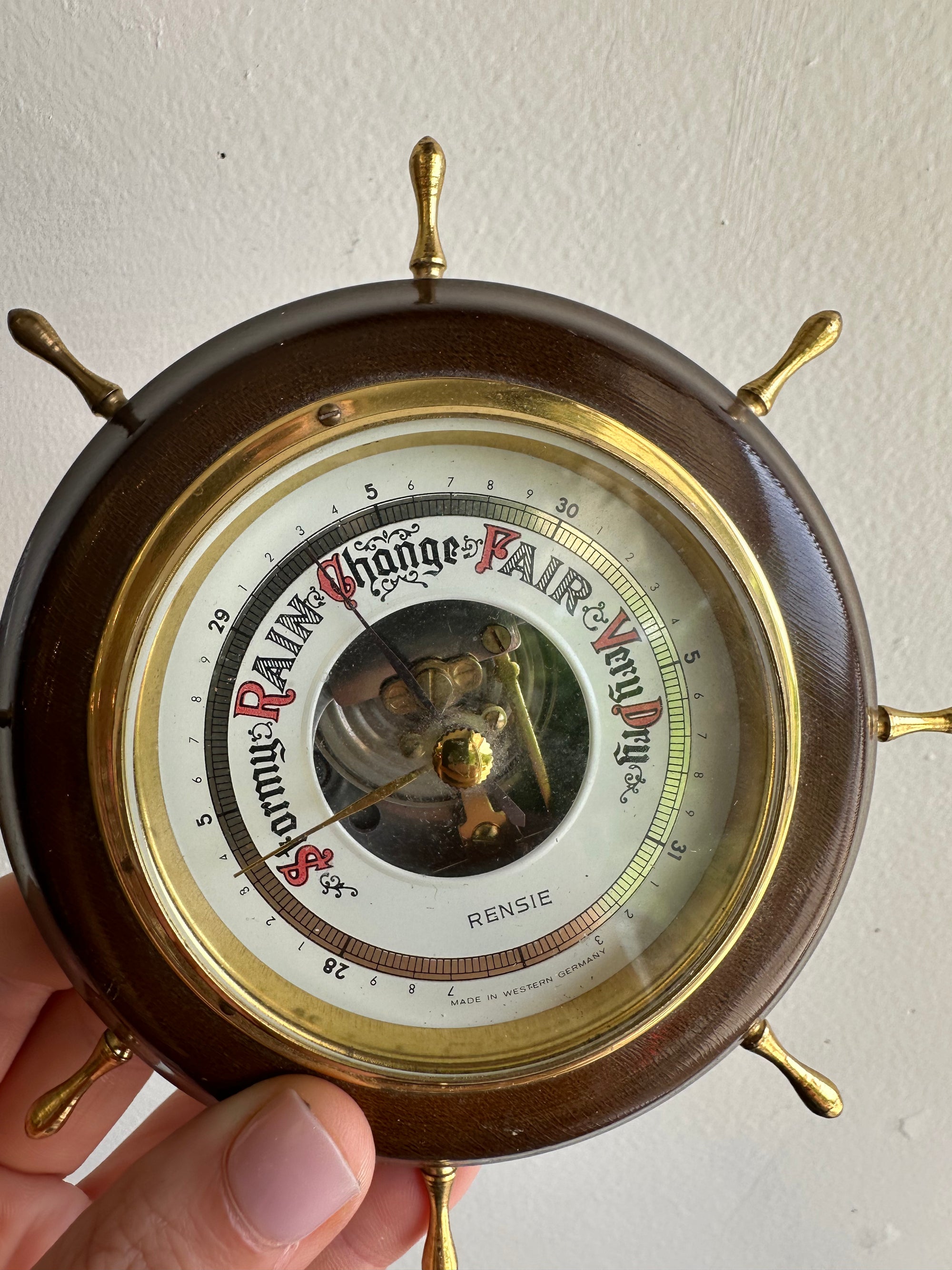 Vintage Nautical Barometer by Rensie – Made in West Germany