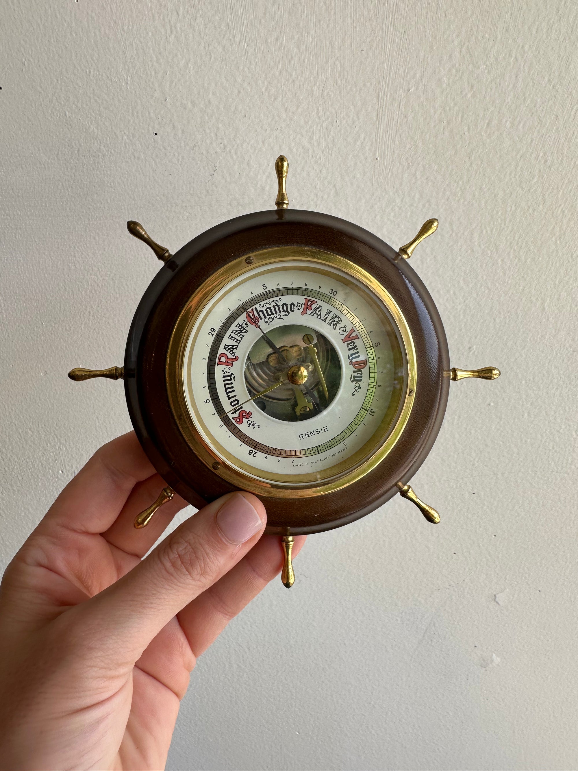 Vintage Nautical Barometer by Rensie – Made in West Germany