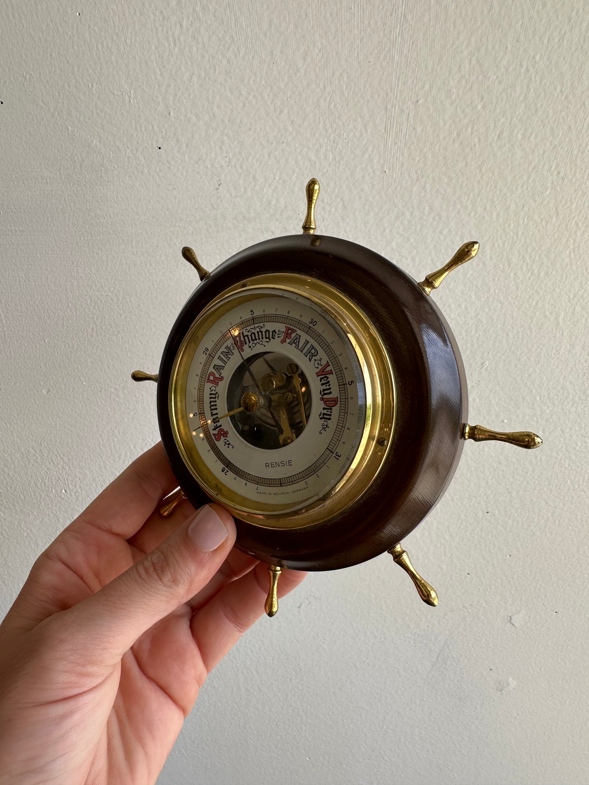 Vintage Nautical Barometer by Rensie – Made in West Germany