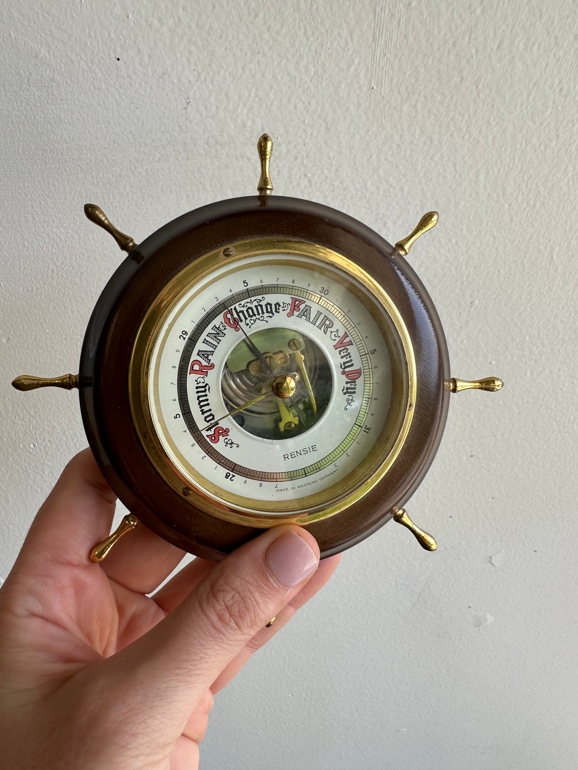 Vintage Nautical Barometer by Rensie – Made in West Germany