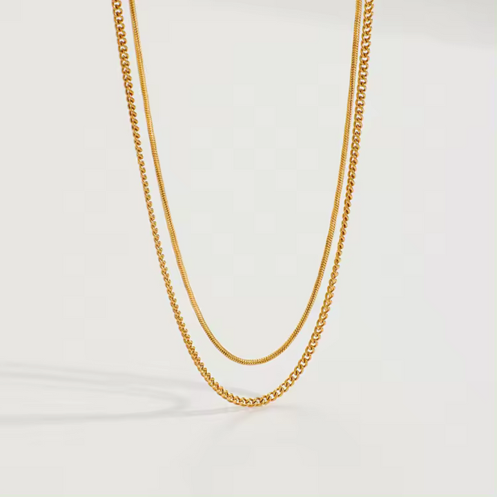 Double Up Layered Necklace