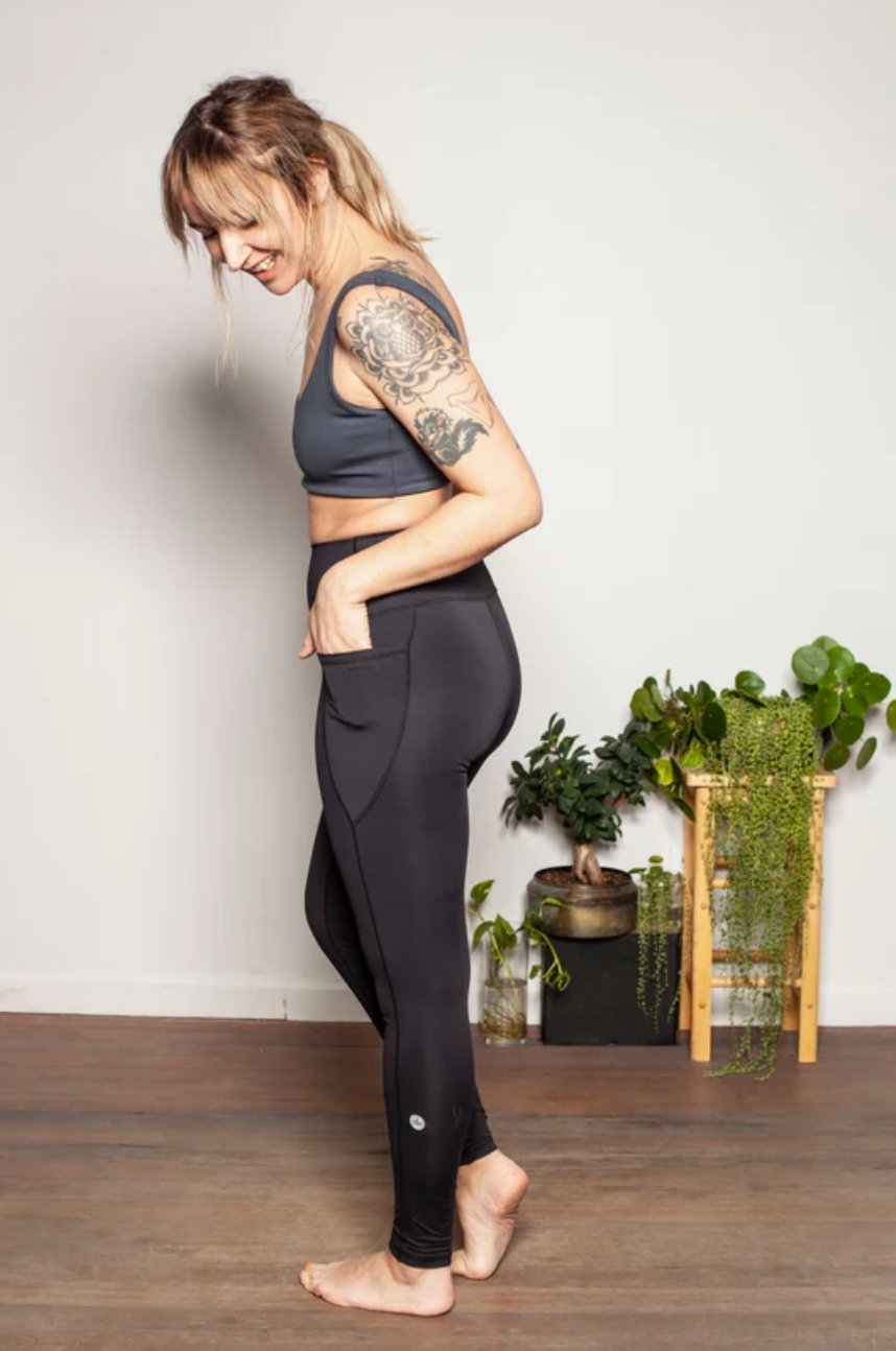 Ecomadix Black Leggings With Pockets