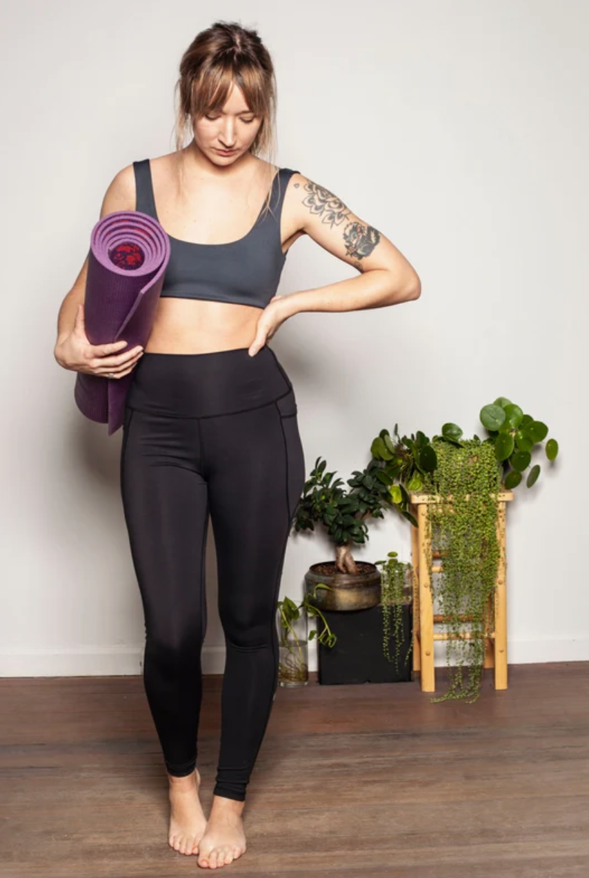 Ecomadix Black Leggings With Pockets