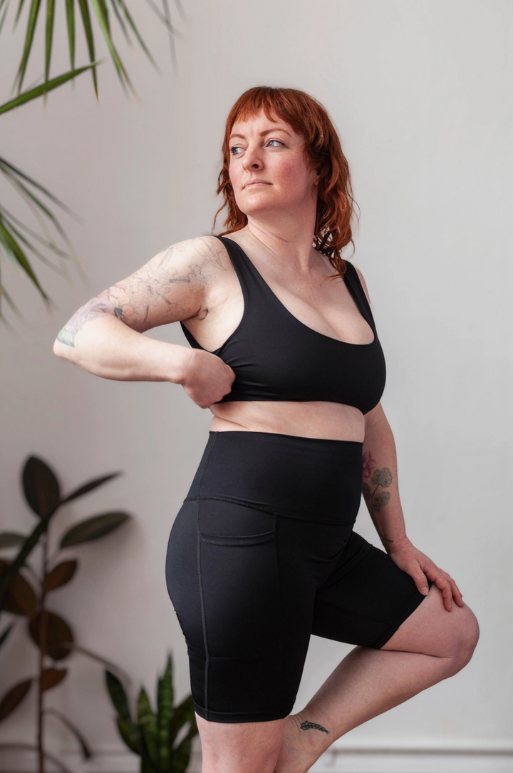 Ecomadix Black Shorts With Pockets