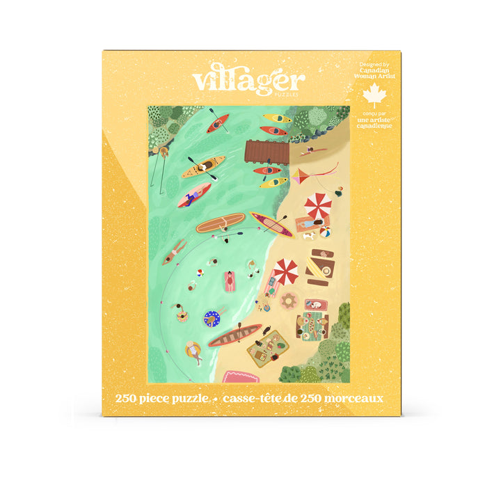 Lake Day | 250 Piece Puzzle | Kids &amp; Adults | Designed in Canada by Nabeela Rumi