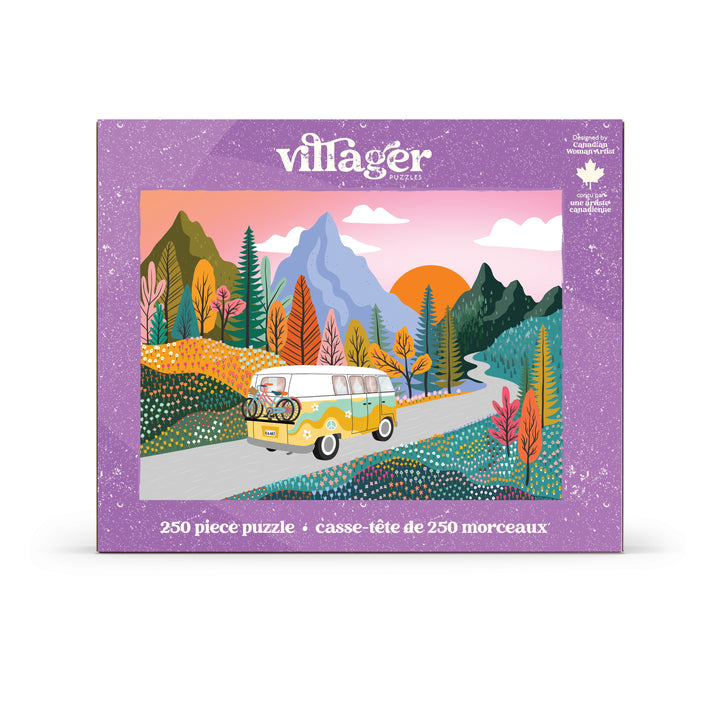 Road Trip | 250 Piece Puzzle | Kids &amp; Adults | Designed in Canada by Kourtni Gunn