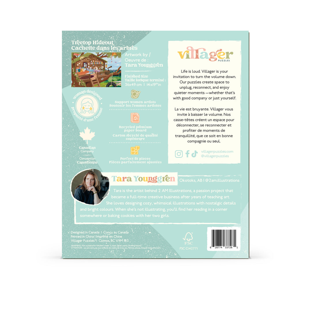 Treetop Hideout | 250 Piece Puzzle | Kids &amp; Adults | Designed in Canada by Tara Younggren