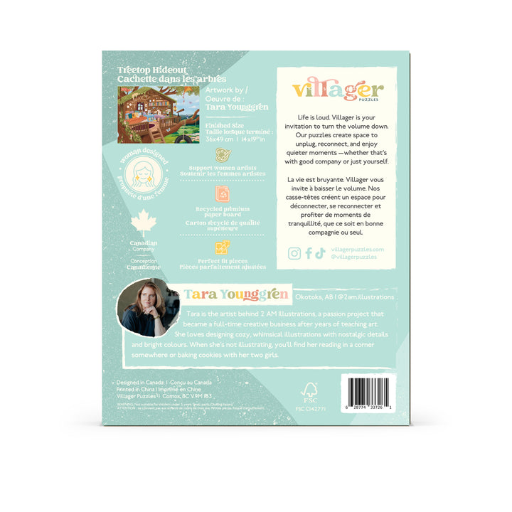 Treetop Hideout | 250 Piece Puzzle | Kids &amp; Adults | Designed in Canada by Tara Younggren