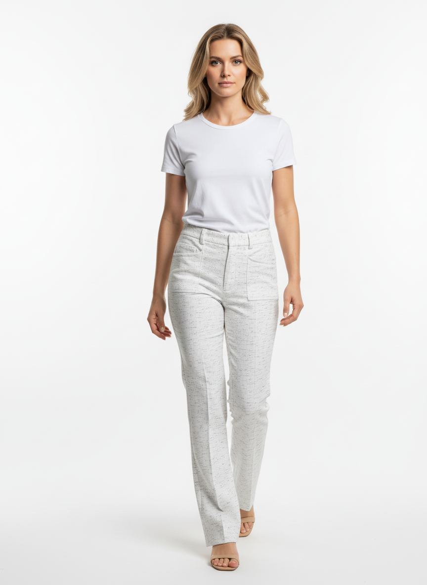 Vintage Adele Cream Trousers - Made in Canada