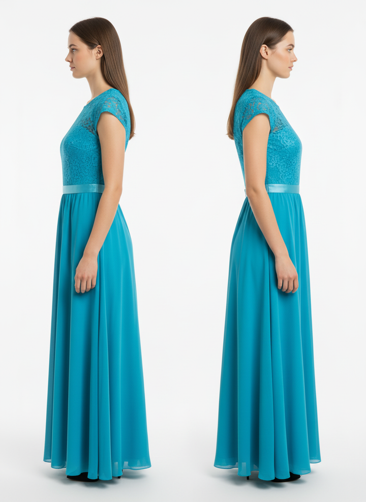 1960’s Handmade Turquoise Bridesmaid Dress