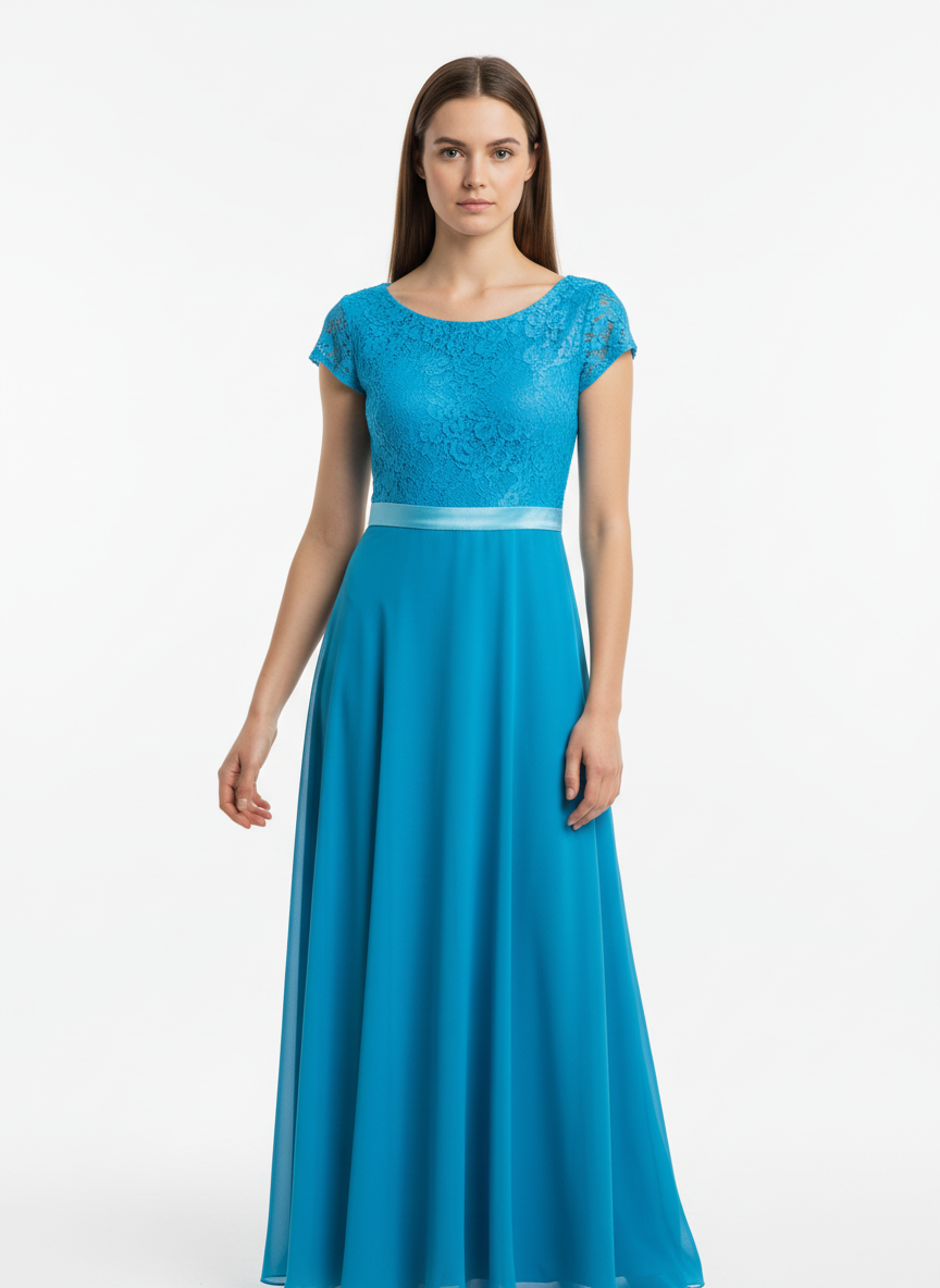 1960’s Handmade Turquoise Bridesmaid Dress