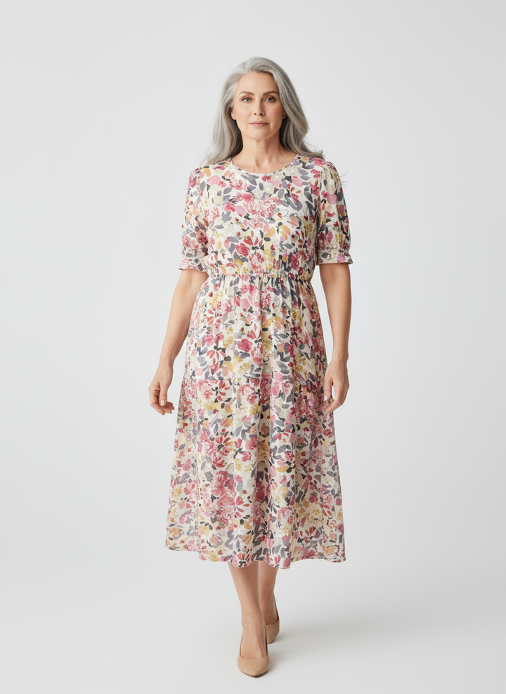 Vintage Soft Floral Prairie Dress