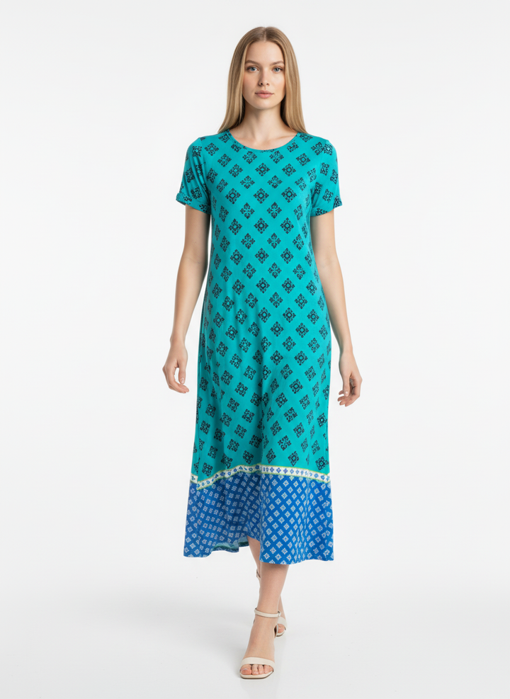Hatley Turquoise Patterned Summer Dress