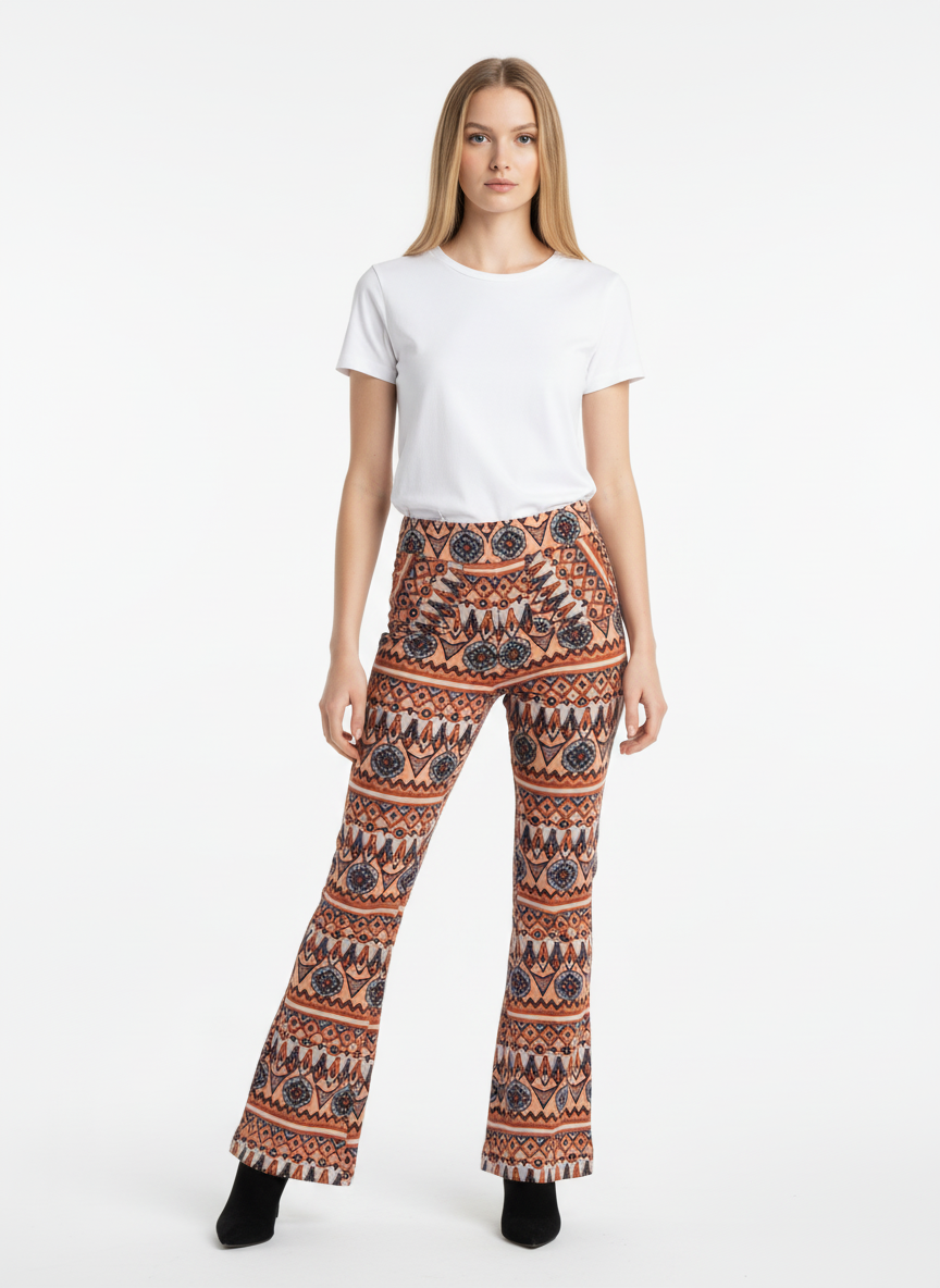Vintage 70s Southwestern Print Pants