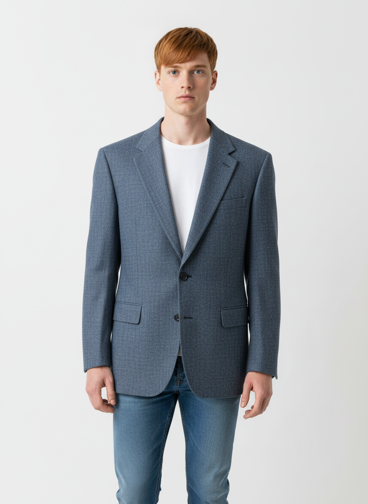 Vintage Grey Tweed Blazer