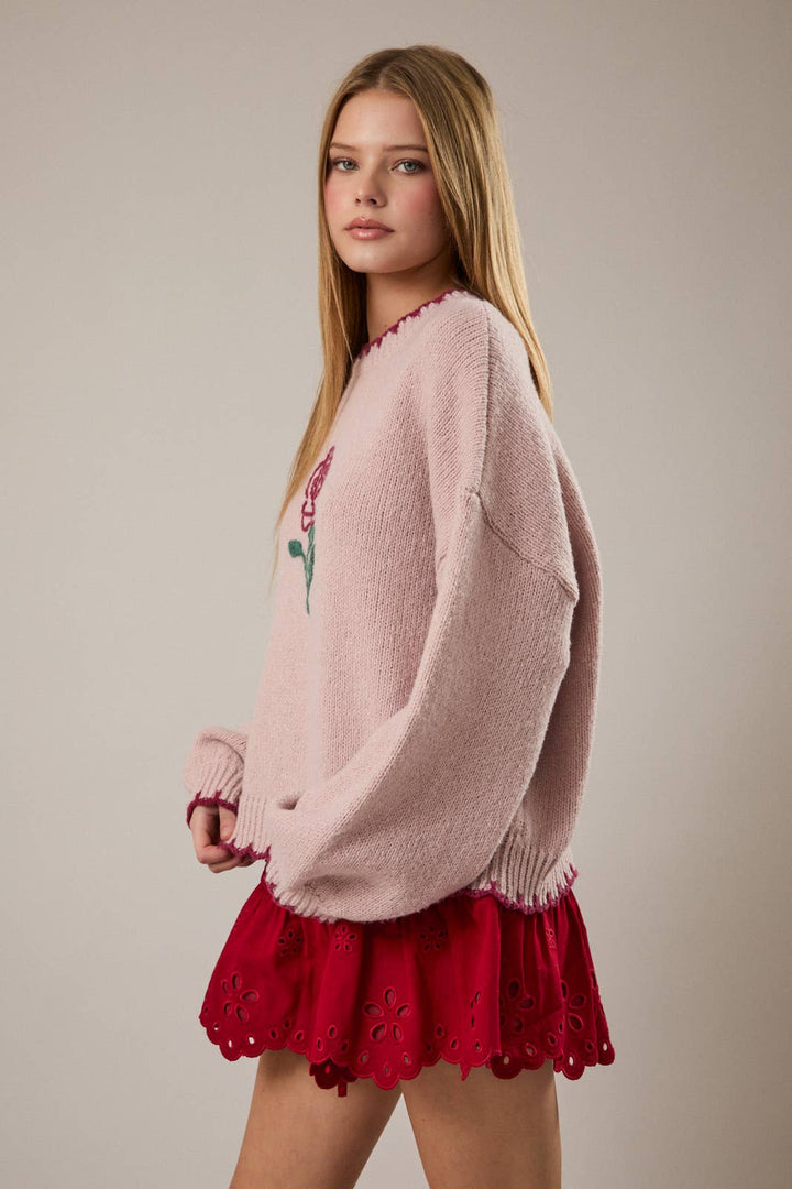 Rose Heirloom Sweater