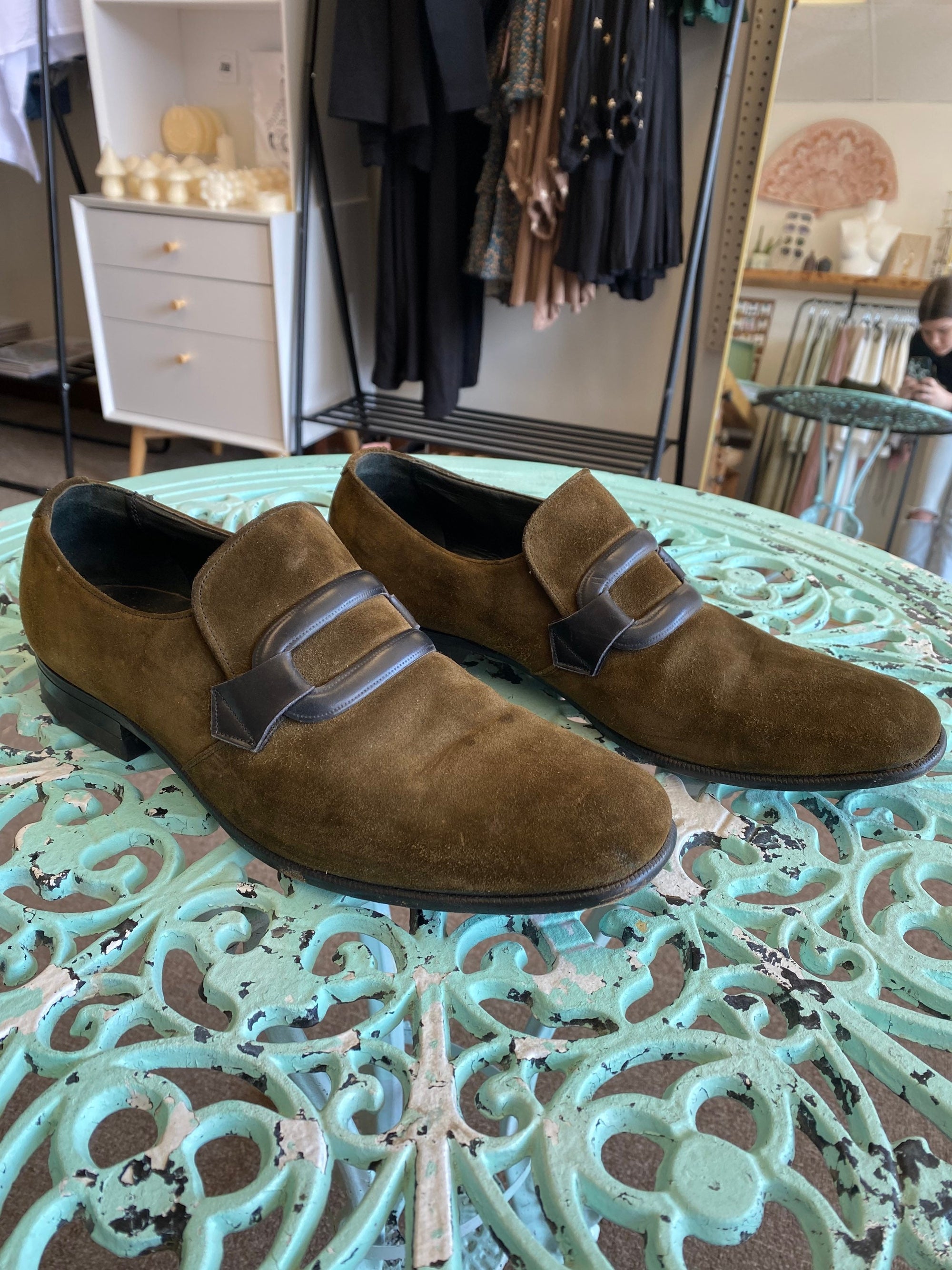 Suede Florsheim loafers