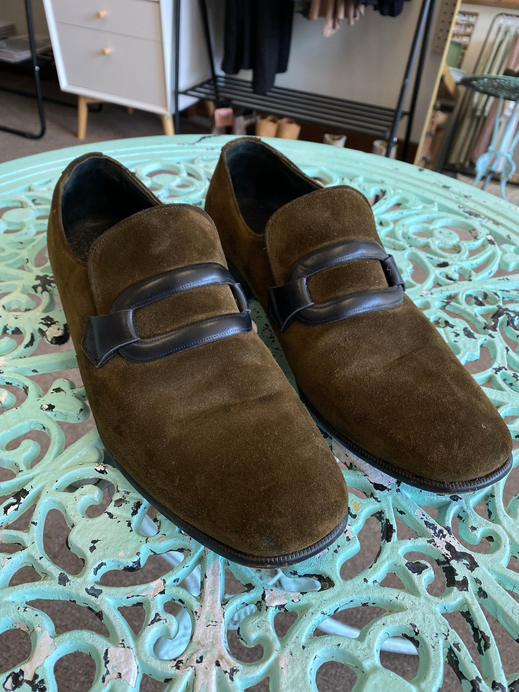 Suede Florsheim loafers