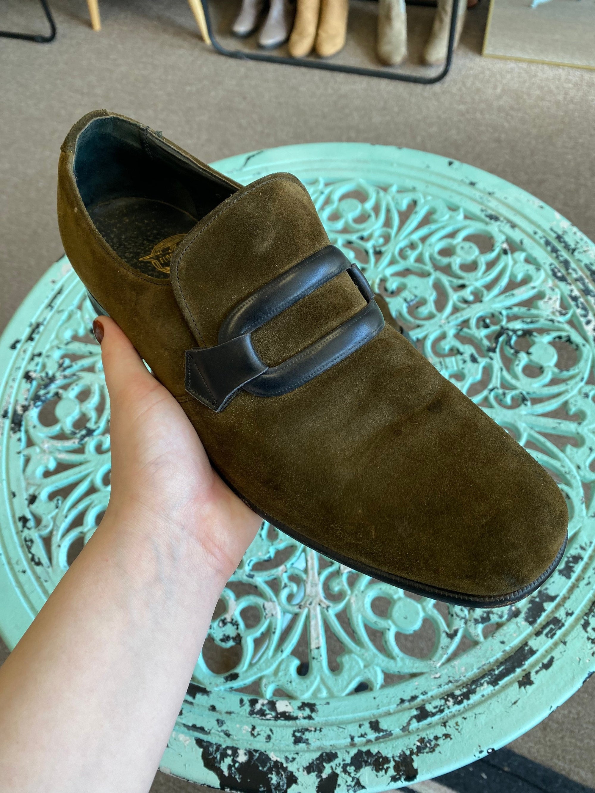 Suede Florsheim loafers