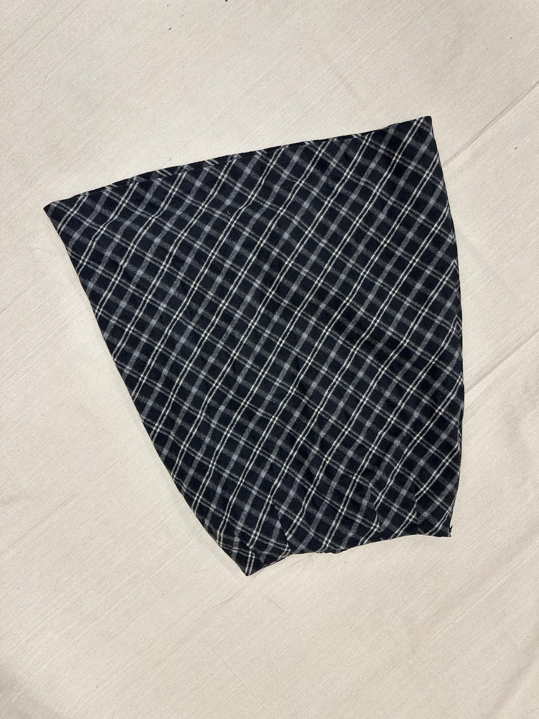 Vintage 90s Black Grey Plaid Aline Pencil Skirt | Grunge | Tag Size Ladies 8