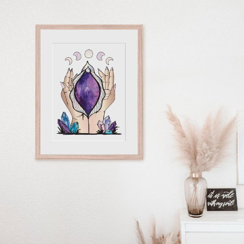 Yoni Portal Color | Yoni Art Print | Feminist Art | Vulva Art | Vagina Art