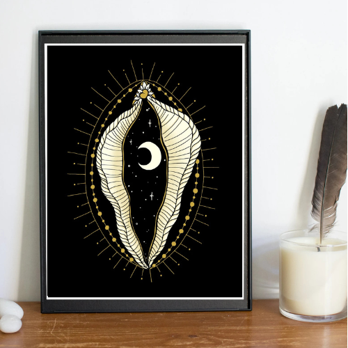 Moonlight | Yoni Women Divine Feminine Moon Art Print