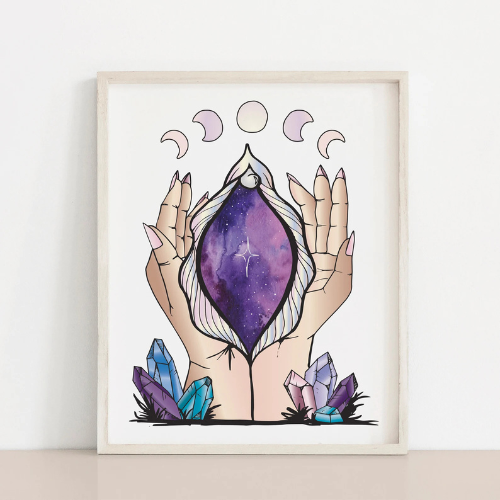 Yoni Portal Color | Yoni Art Print | Feminist Art | Vulva Art | Vagina Art