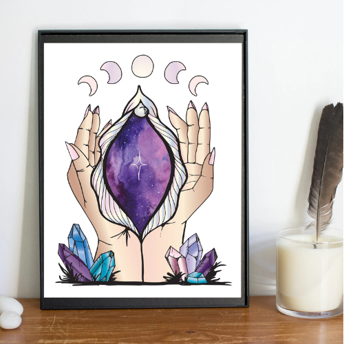 Yoni Portal Color | Yoni Art Print | Feminist Art | Vulva Art | Vagina Art