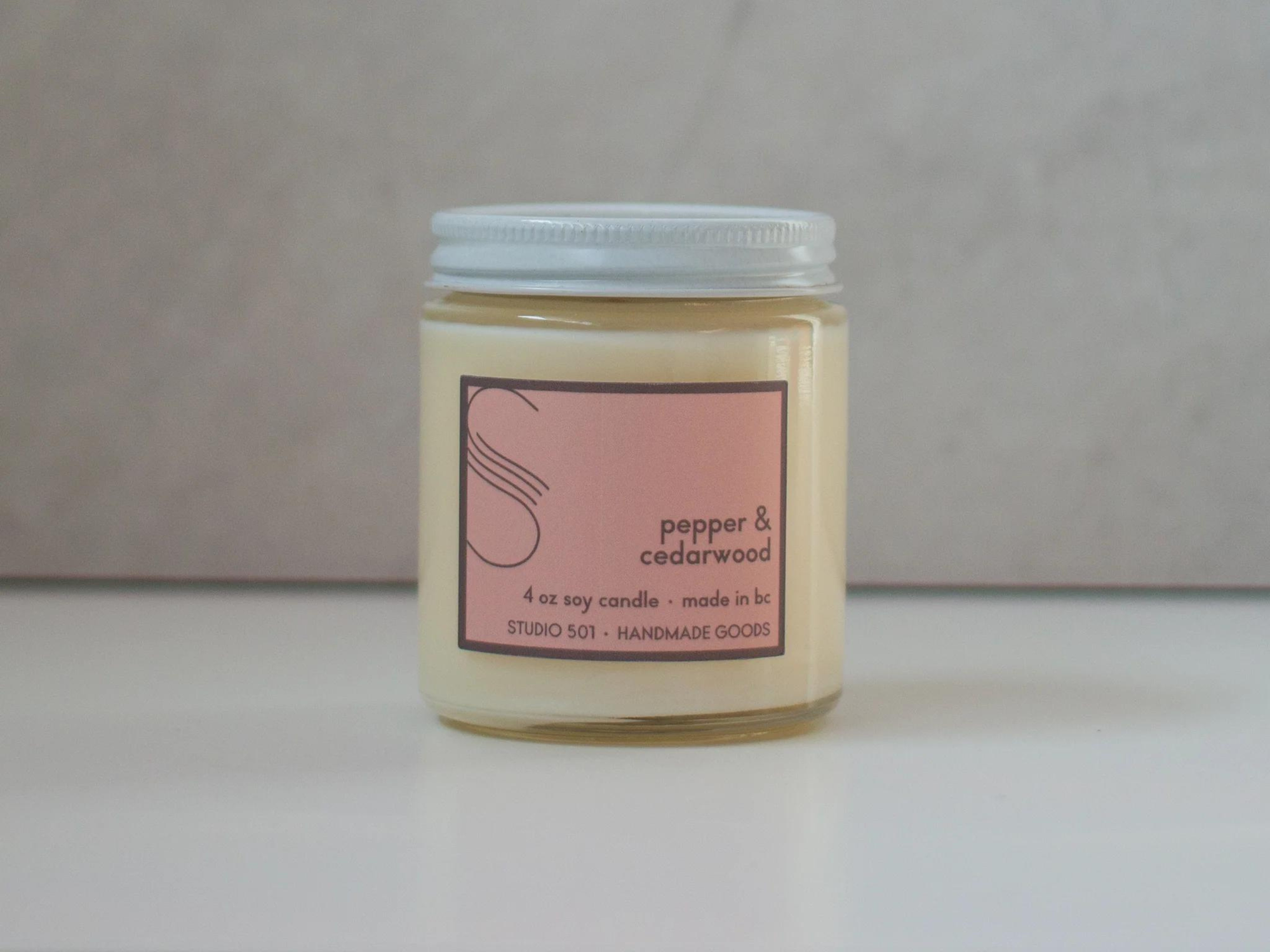 501 Pepper + Cedarwood 4oz Candle