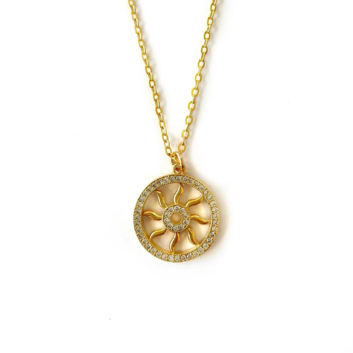 Standout Gold Sun Pendant Necklace