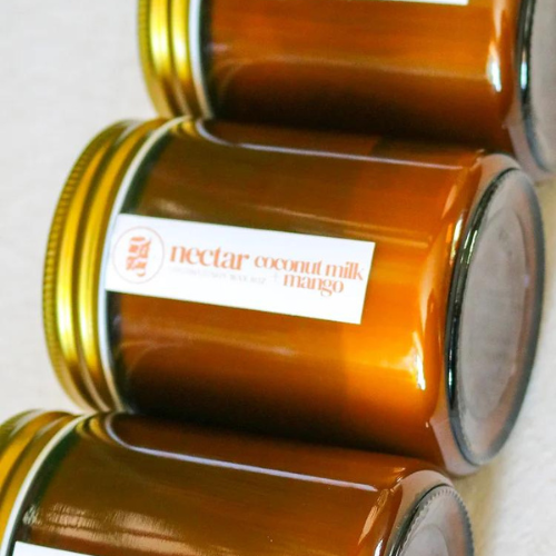 Sundaze Hibiscus + Starfruit | 8 oz Amber Glass | Coconut + Soy Wax