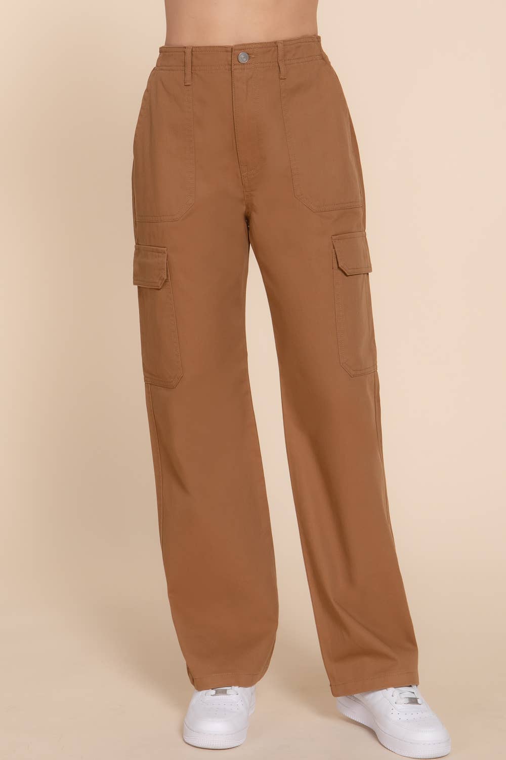 Charlie Pocket Detail Denim Cargo Long Pants