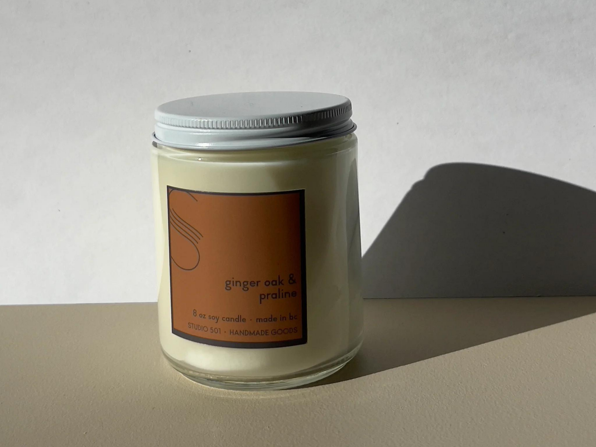 501 Ginger Oak & Praline 4 oz Candle