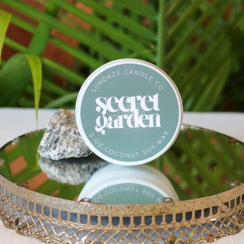 Sundaze Secret Garden | 2 oz Travel Candle | Coconut/Soy Wax