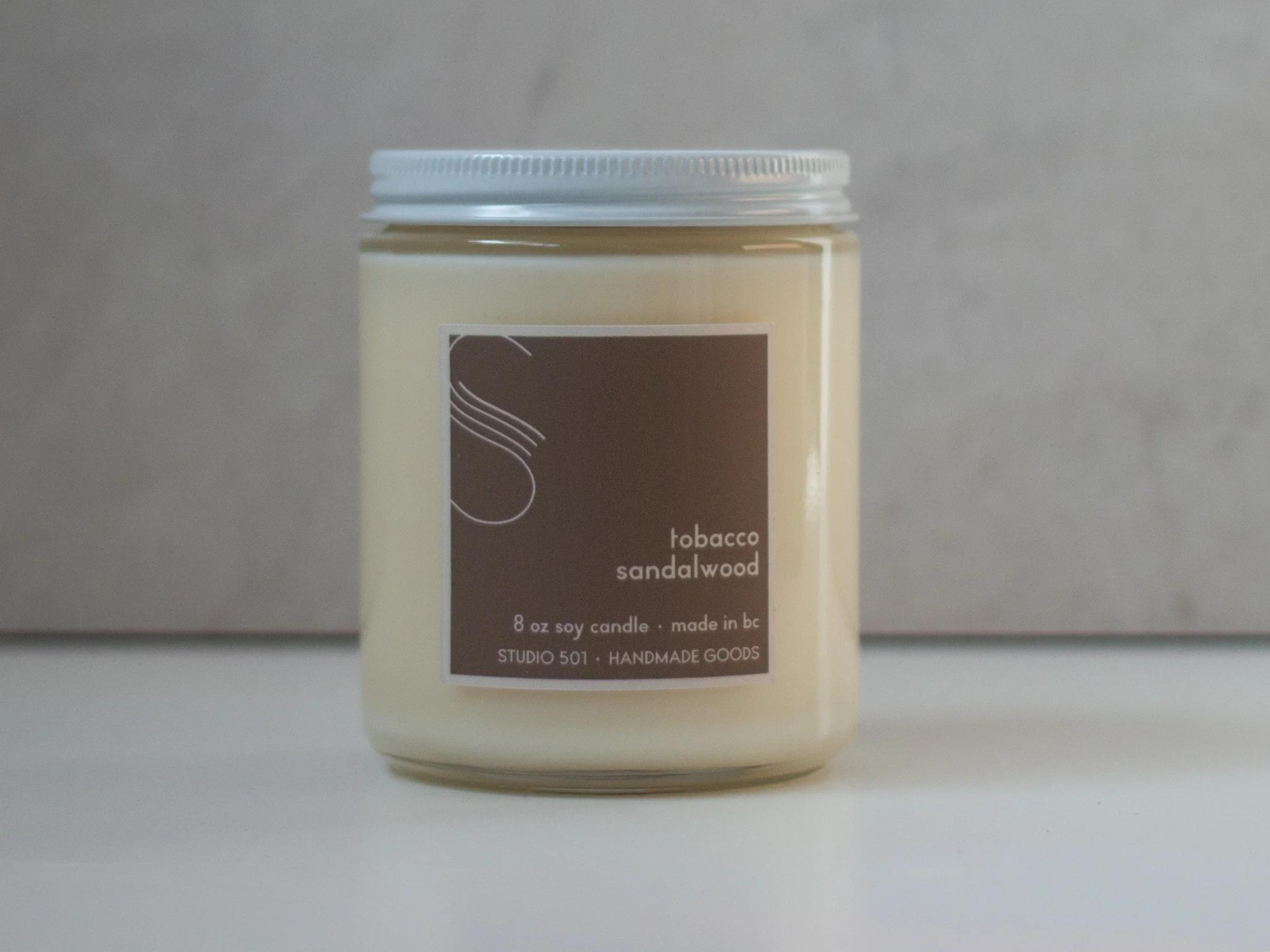 501 Tobacco + Sandalwood 8 oz Candle