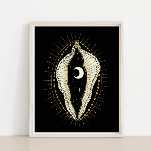 Moonlight | Yoni Women Divine Feminine Moon Art Print